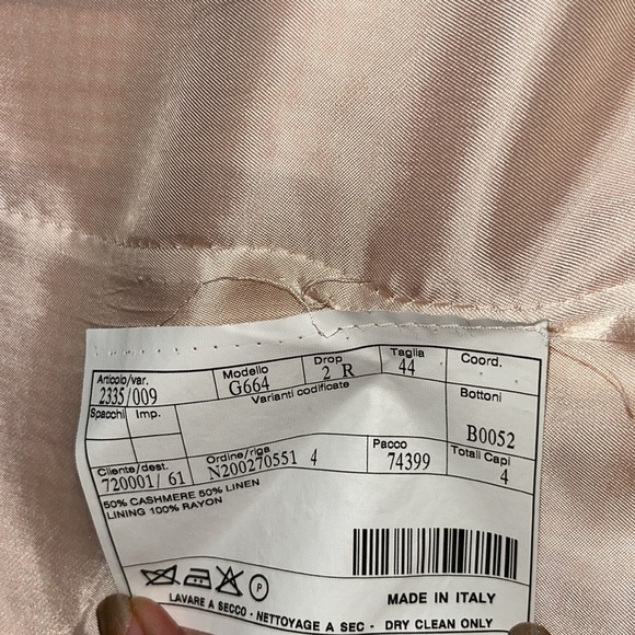 David Cenci Italian Cashmere Checkered Jacket - Picture 5 of 7